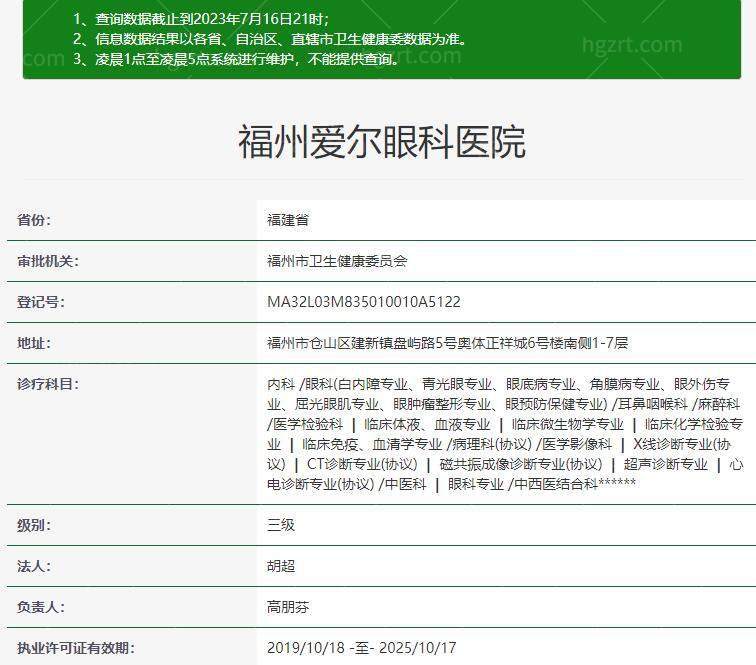福州爱尔眼科医院真人口碑评价怎么样?