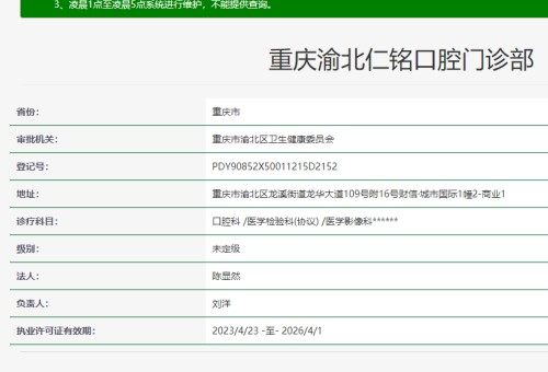 重庆仁铭口腔门诊部医生团队实力强大及骨干医生简介