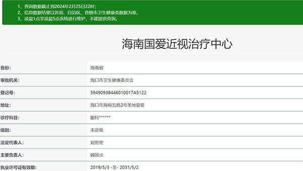 海南国爱近视治疗中 心医生团队实力强大及骨干医生简介