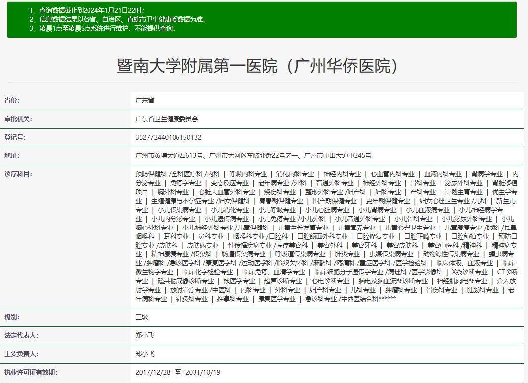 暨南大学附属第一医院（广州华侨医院）眼科