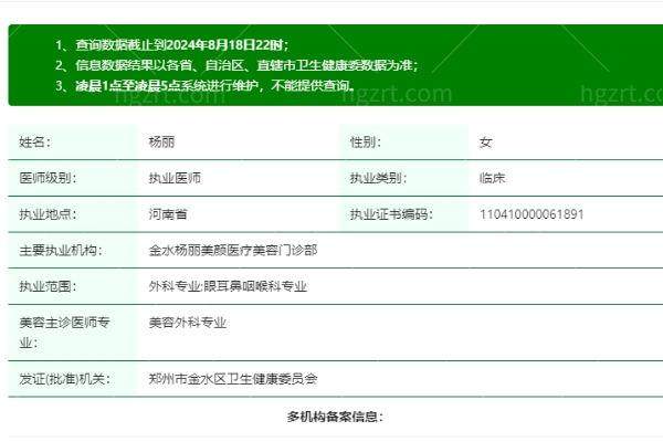 郑州金水杨丽美颜医疗美容门诊部